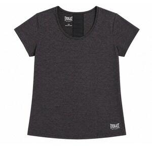 Everlast‎ Sport Womens Heather Gray Mesh Back Activewear T-Shirt Size Large